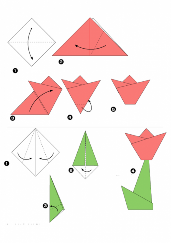 Самое простое оригами из бумаги для начинающих пошаговые схемы