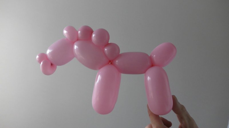 Собачка из воздушных шаров