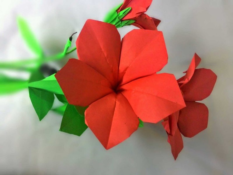 Модульное оригами цветы роза