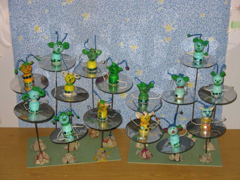 Выставка из бросового материала в детском саду