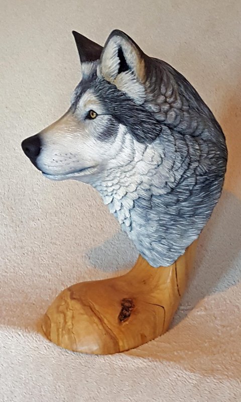 Скульптурный пластилин волк