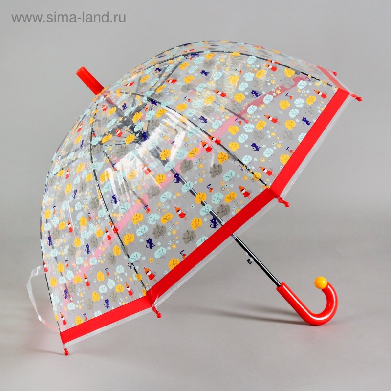 Красный зонт детский
