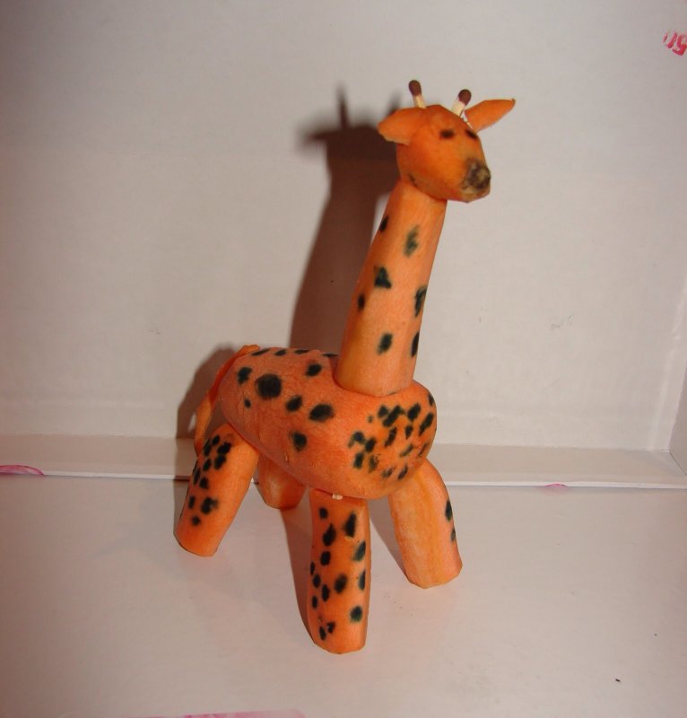 Игрушка из бумаги Жираф