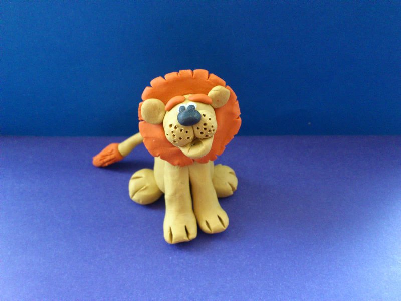 Львенок из бумаги для детей