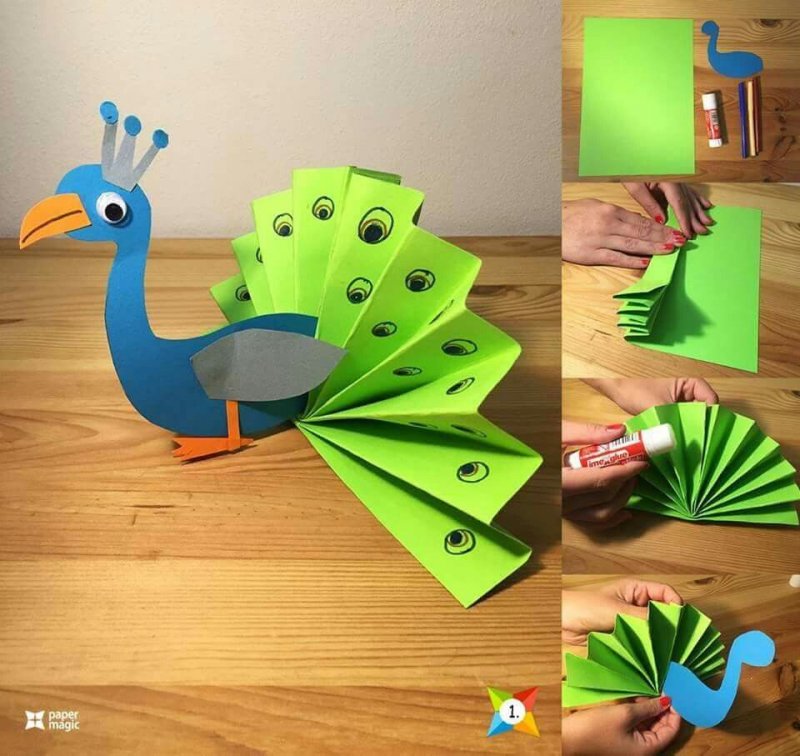 Птичка аппликация для детей
