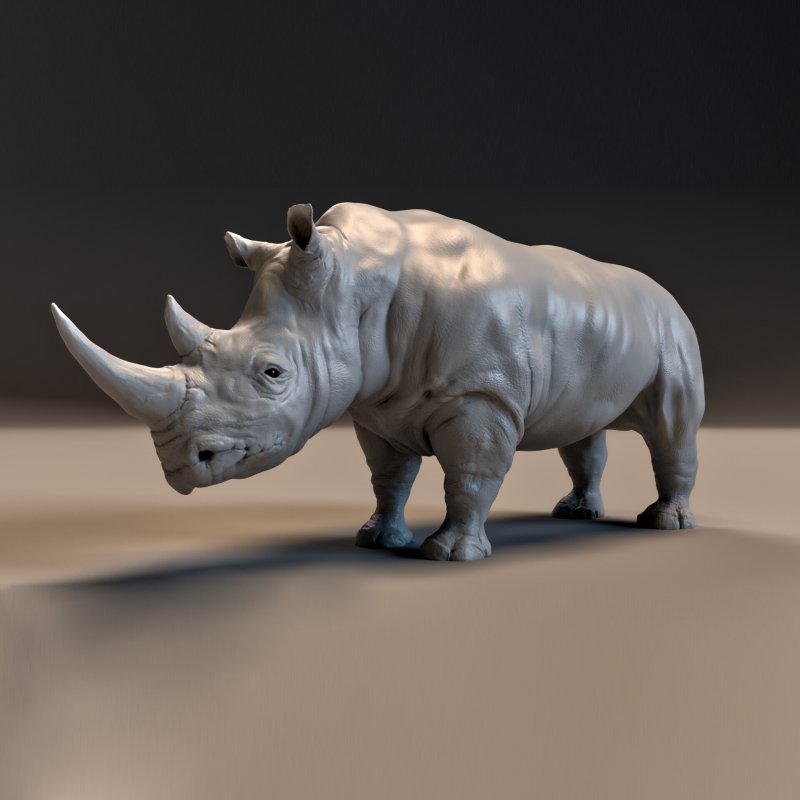 Носорог 36 см f1215