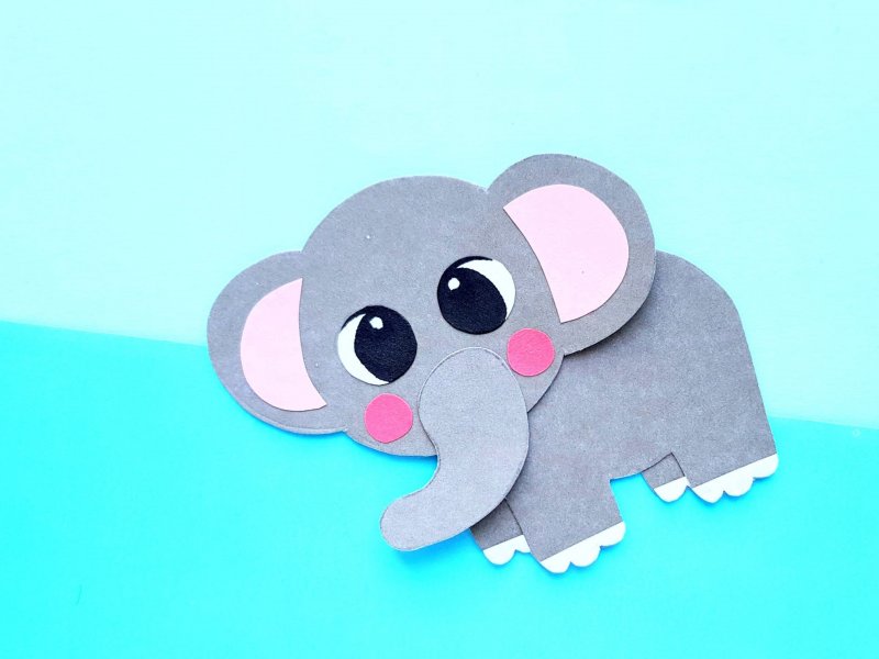 Поделка слон для малышей