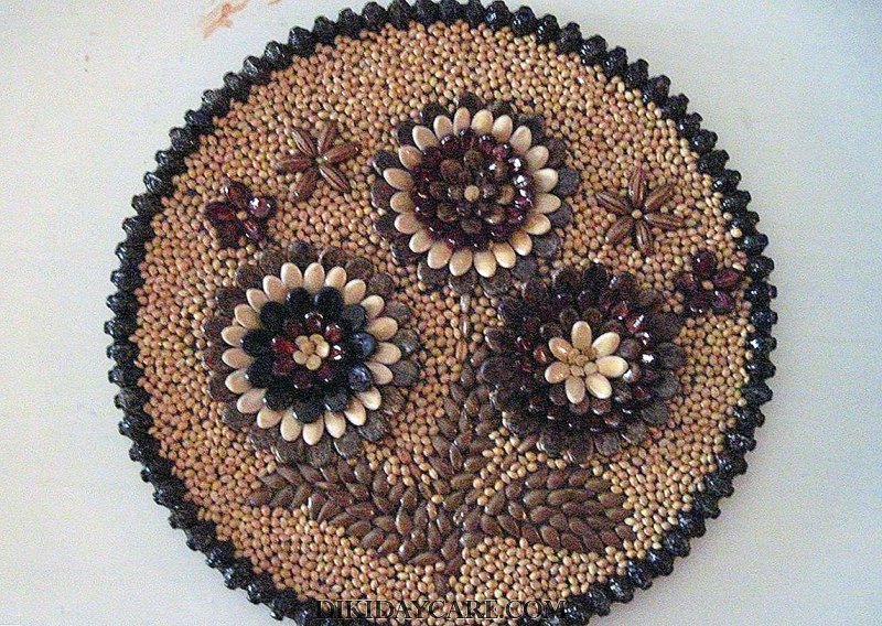 Мозаики из семян