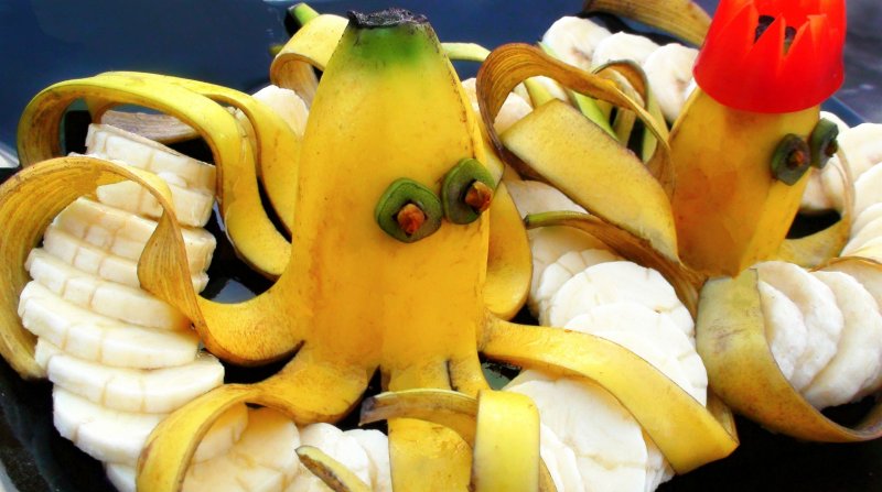 Как оформить банан красиво