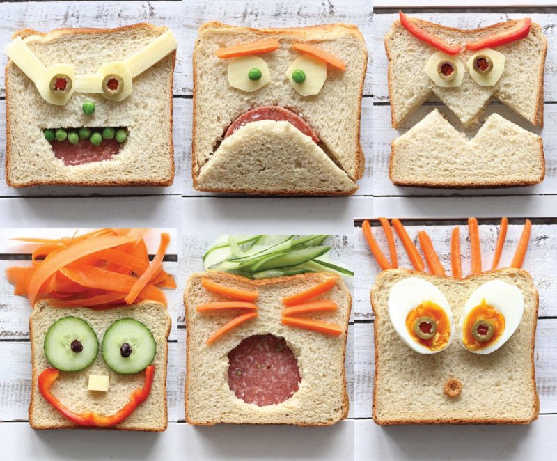 Оригинальные бутерброды для детей