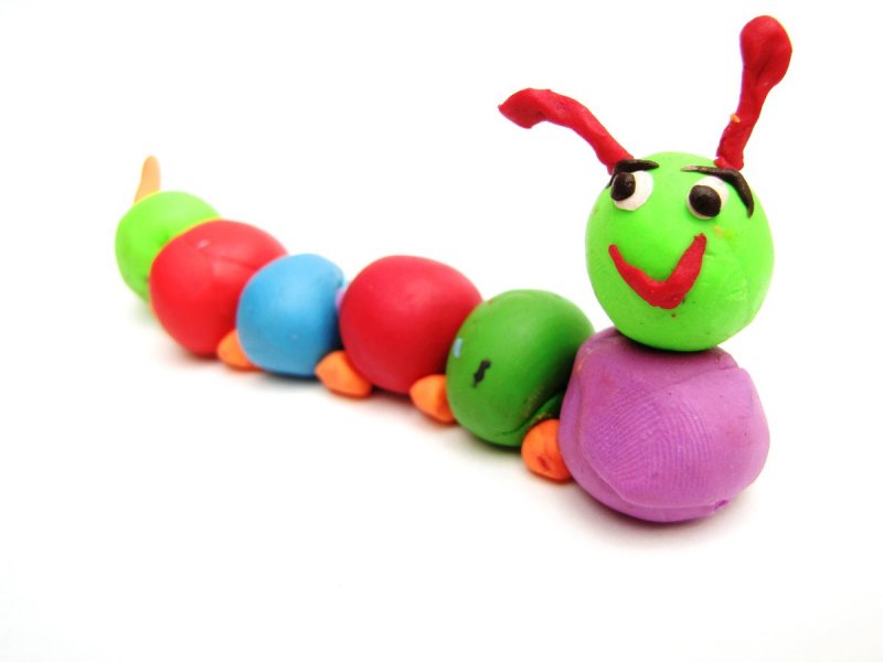 Поделки для детей для детей Caterpillar