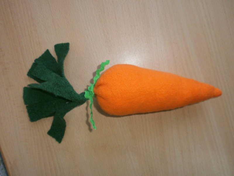 Аппликация морковка