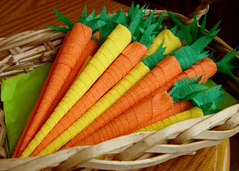 Дошьки моркови из фетра