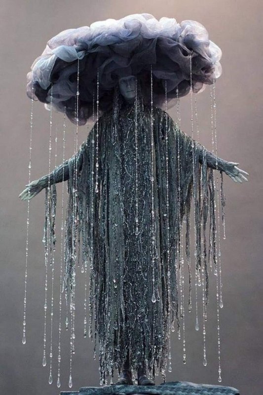 Дождь авторская кукла Александры Кукиновой