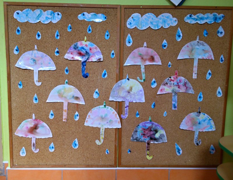 Зонтики для украшения группы