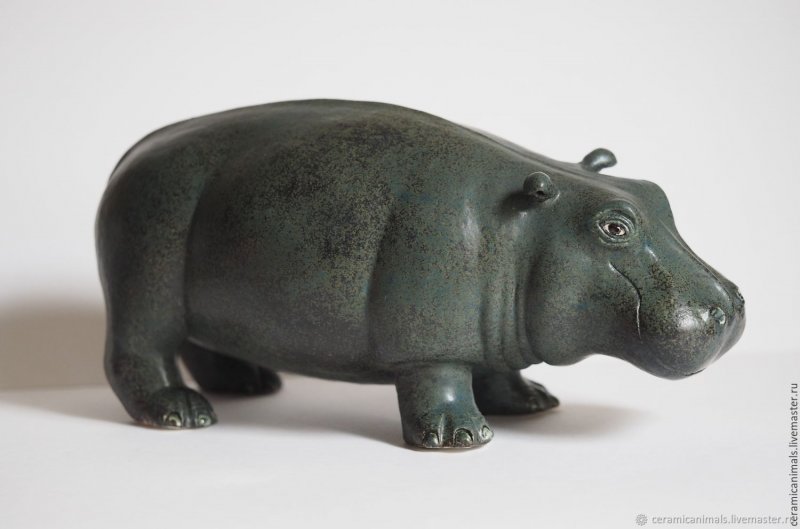 Бегемот Rhino мягкая игрушка