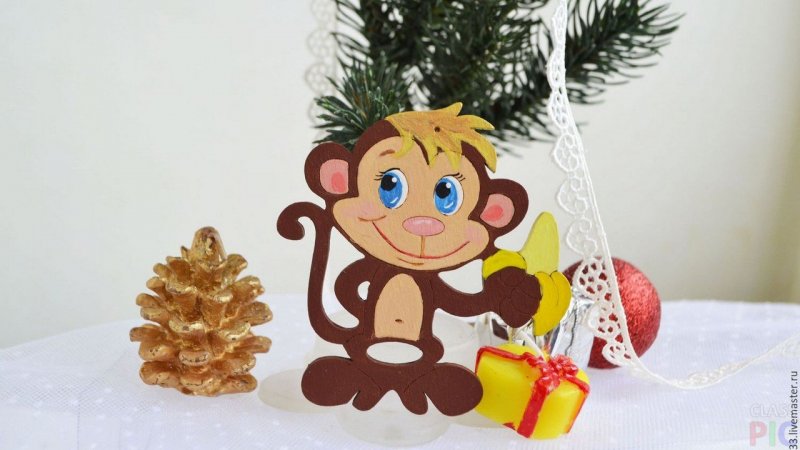 Поделка обезьянка для детей