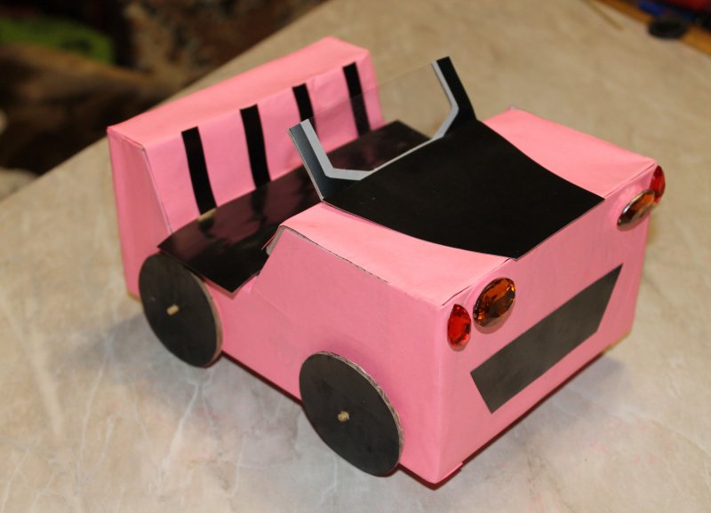 Поделка машина из бумаги в детский сад