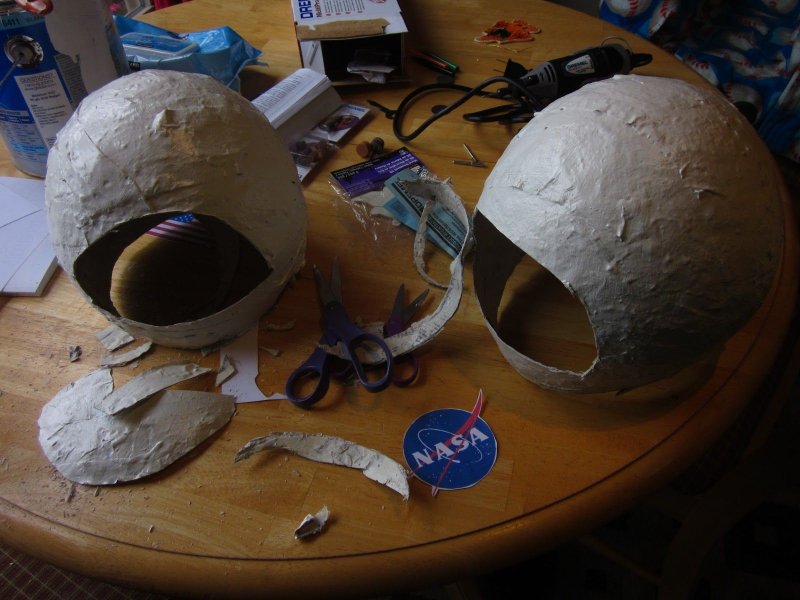 Папье-маше шлем Космонавта