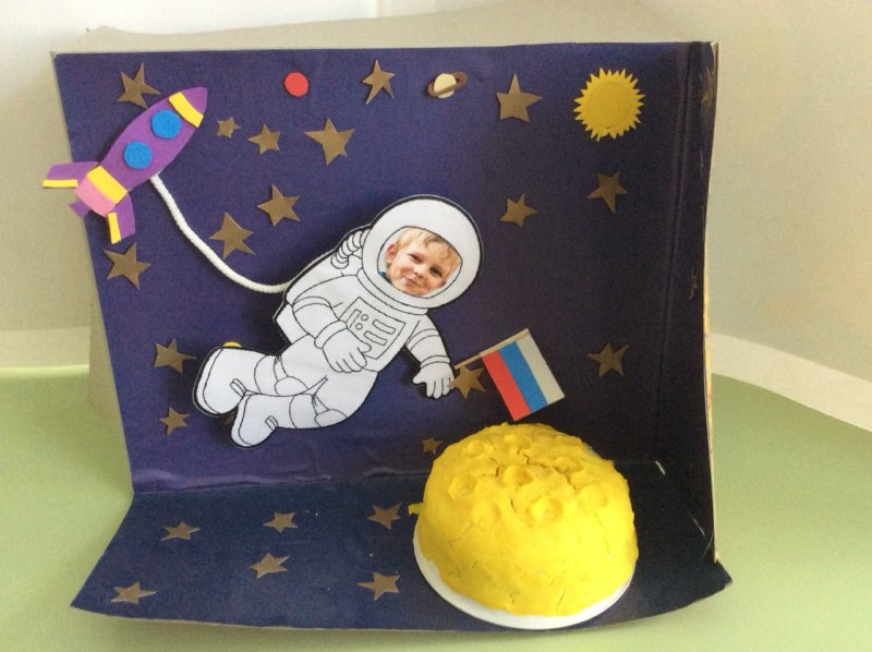 Выставка ко Дню космонавтики в детском саду