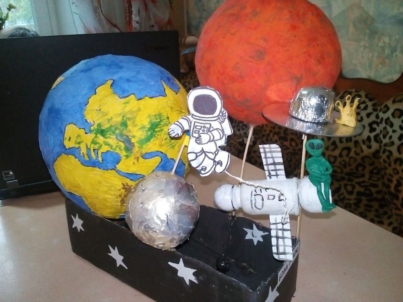 Поделки на конкурс в ДОУ К Дню космонавтики