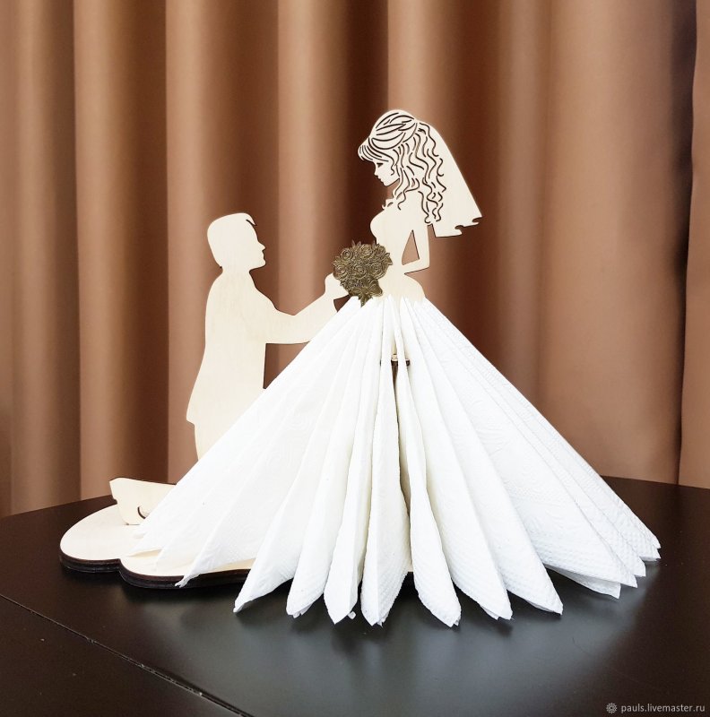Салфетница жених и невеста