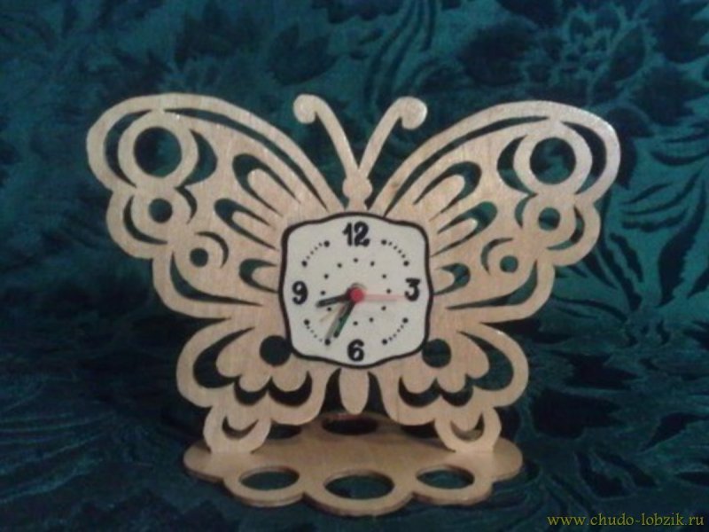 Часы из фанеры своими руками лобзиком