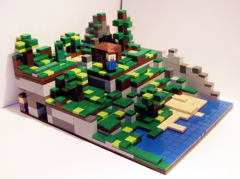 Лего майнкрафт мини миры