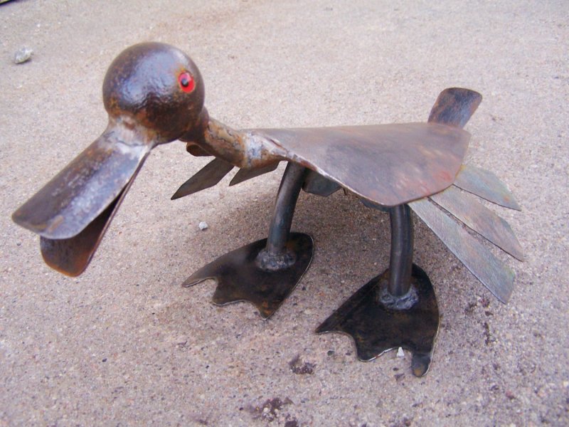 Птички из металлолома