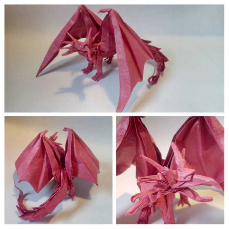 Оригами виверна