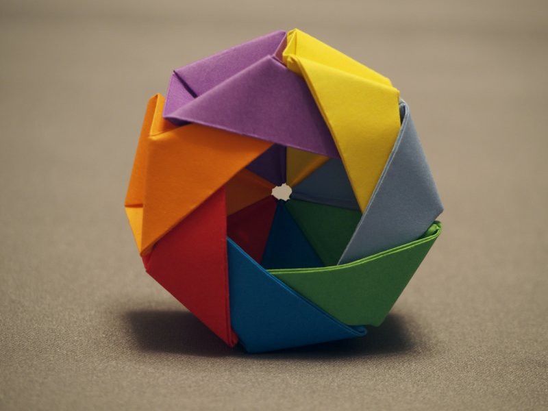 Оригами из бумаги органайзер для мелочей