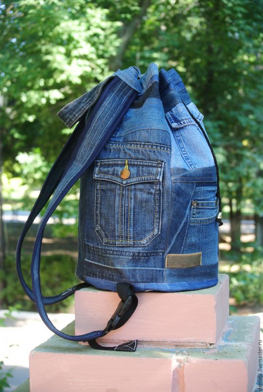 Рюкзак из джинсов