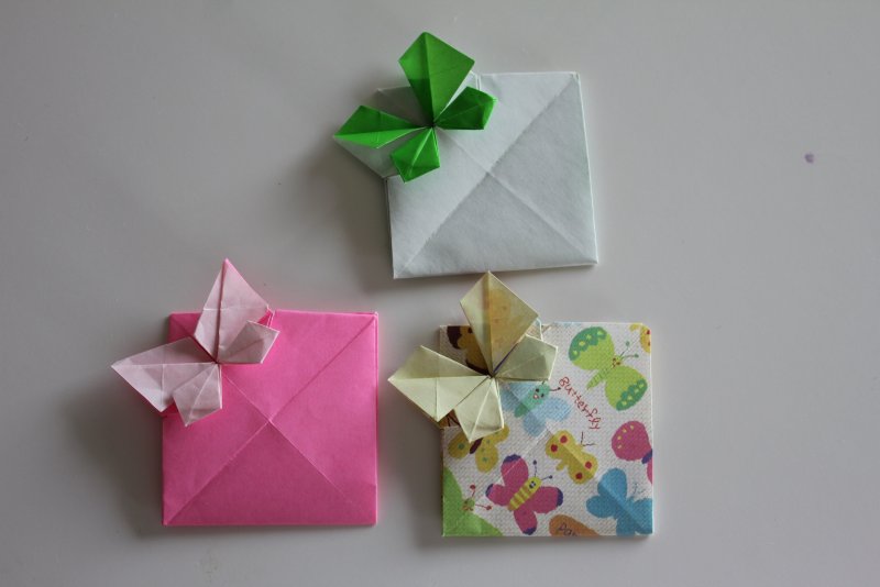Оригами конверт для почтальона