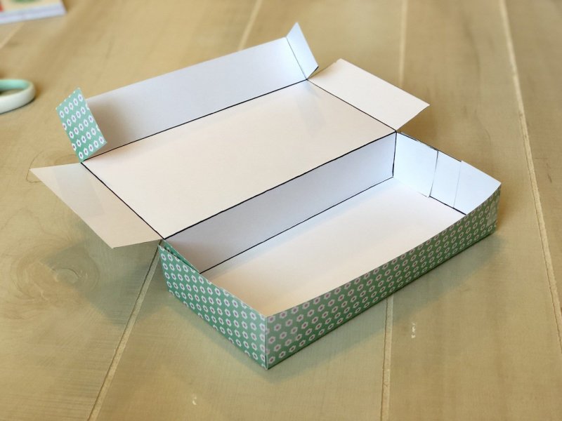 Как делается коробочка из бумаги с крышкой