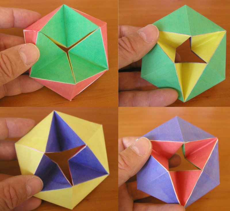 Оригами Калейдоскоп из бумаги