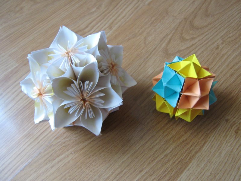 Оригами флексор из бумаги