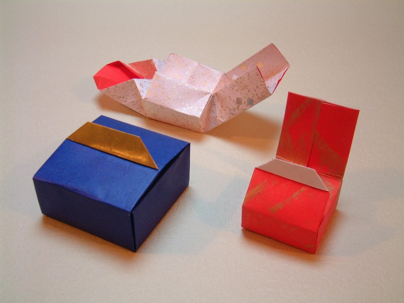 Оригами шкатулка