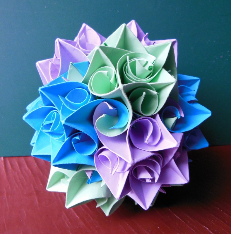 Шкатулка из оригами