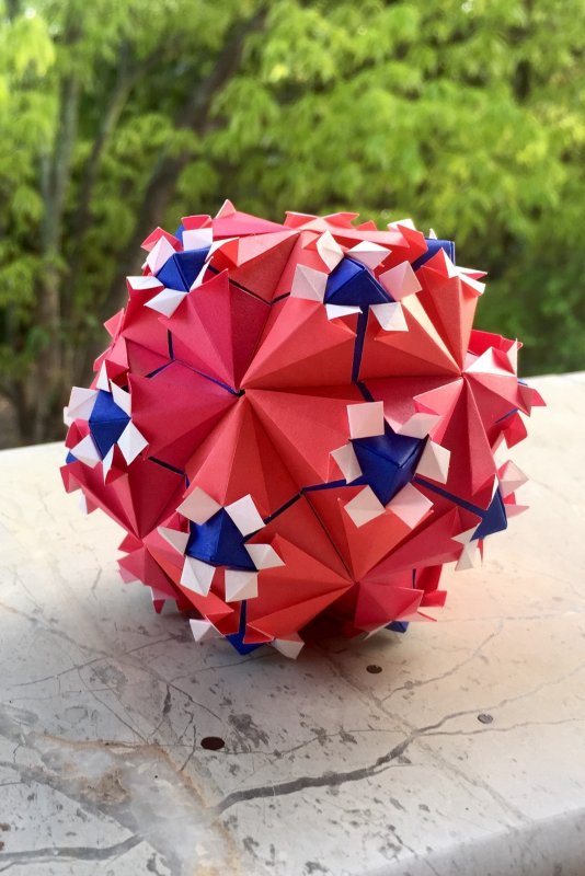 Оригами модульное из журнальных