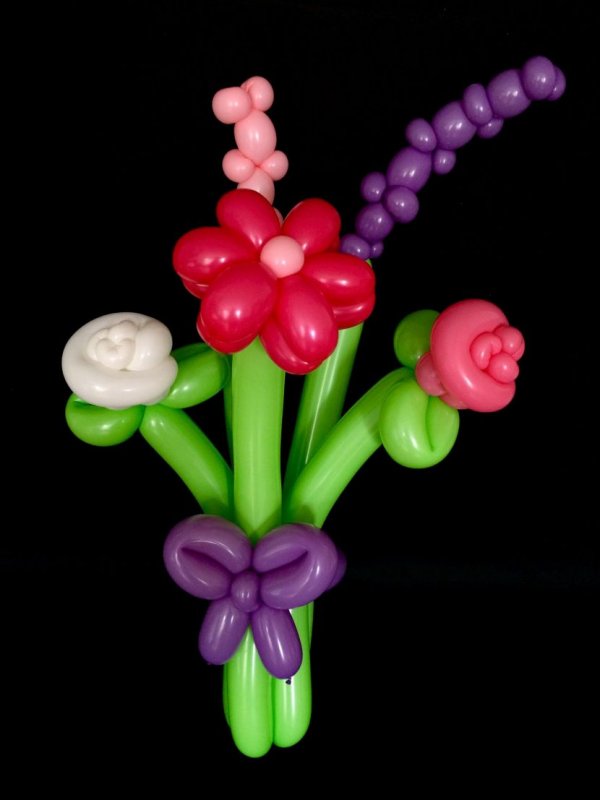 Цветы из шариков для моделирования
