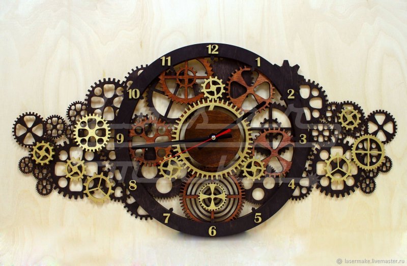 Механические часы на стену
