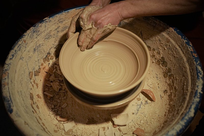 Тарелка глиняная
