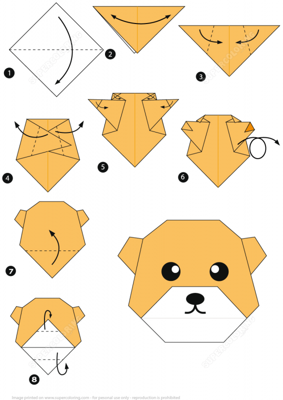 Оригами из бумаги для начинающих по схемам