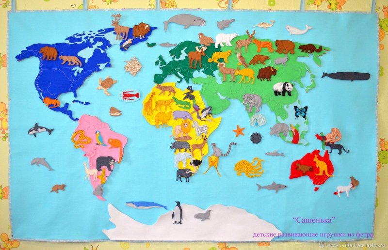 Аппликация карта мира для детей (39 фото)