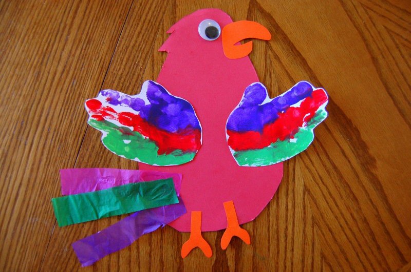 Parrot Craft for preschoolers