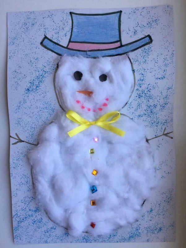 Снеговики из разных материалов для детей