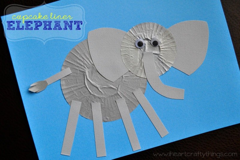 Слон из бумаги объемный