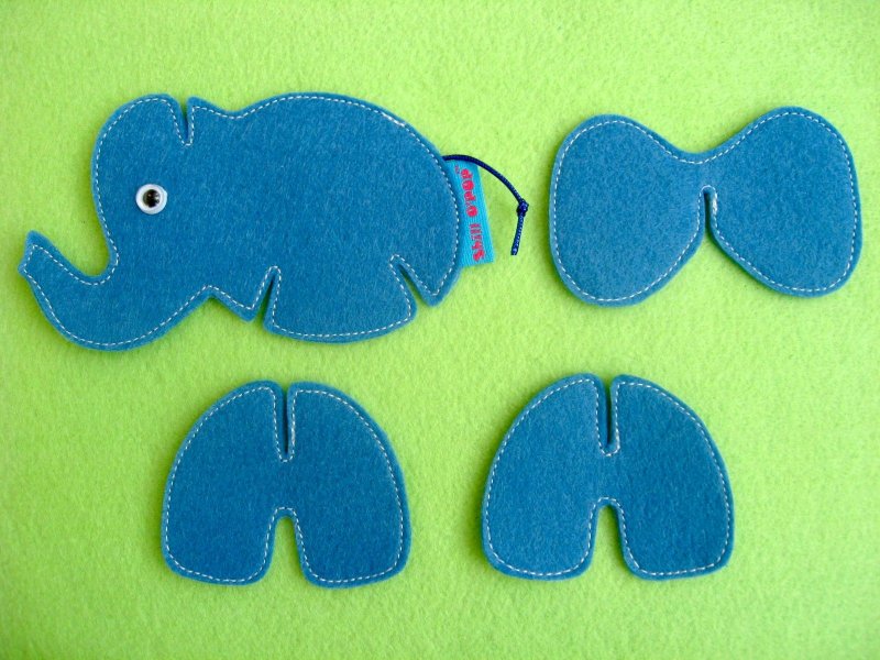 Идеи аппликации для малышей Слоненок