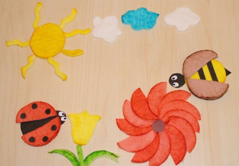Аппликация насекомые в детском саду