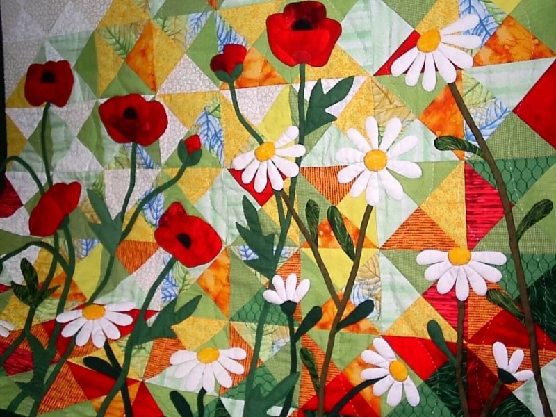 Картины из лоскутков ткани Татьяны Бахтигареевой